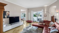 Wohnzimmer - Stilvolle Altbauwohnung mit Südwestbalkon in Premiumlage am Annaberg